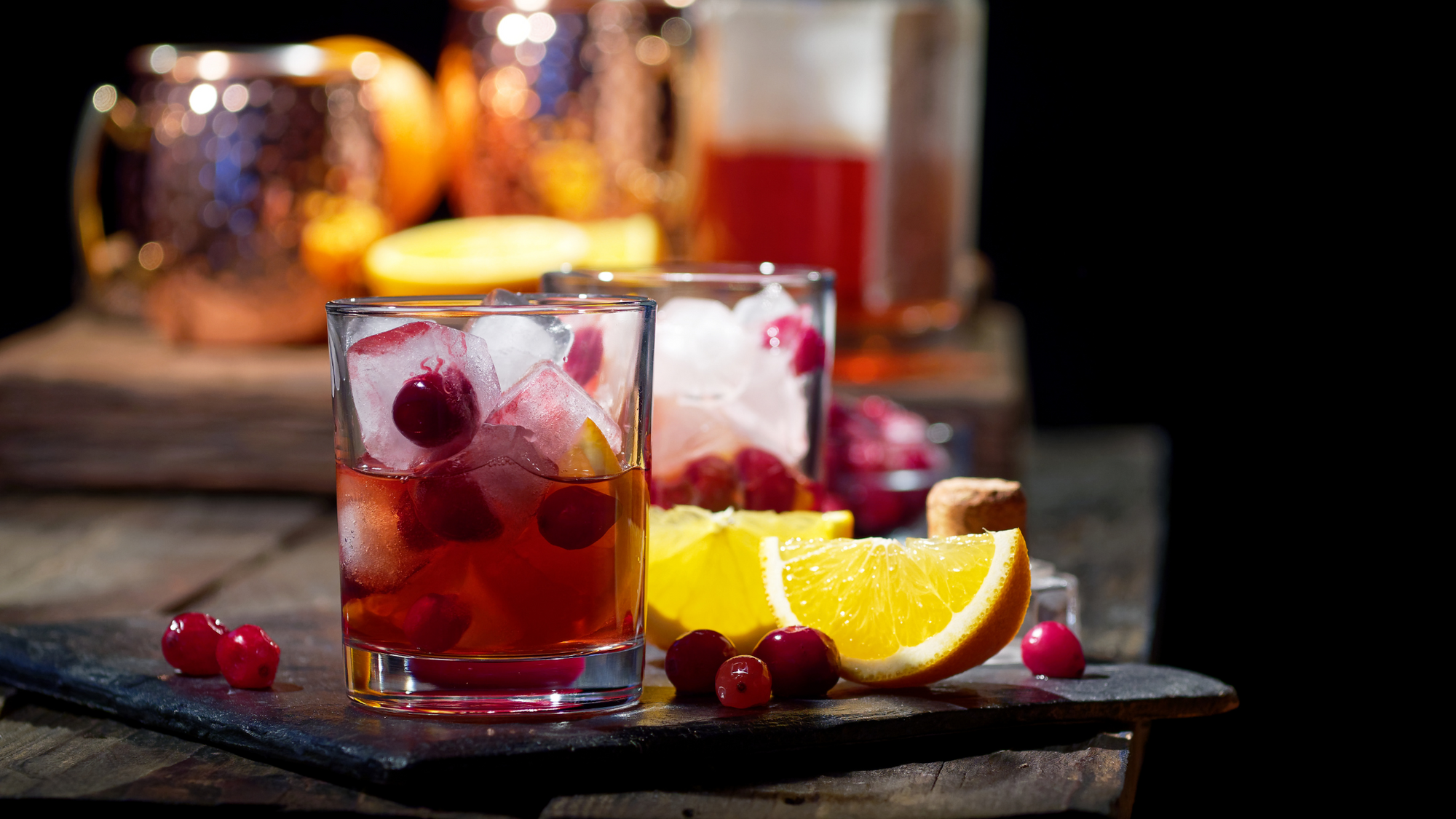 Cranberry Orange Fall Moscow Mule Cocktail Recipe