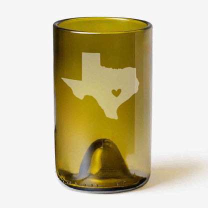 Shape of Texas with Heart