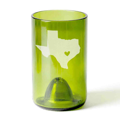 Shape of Texas with Heart