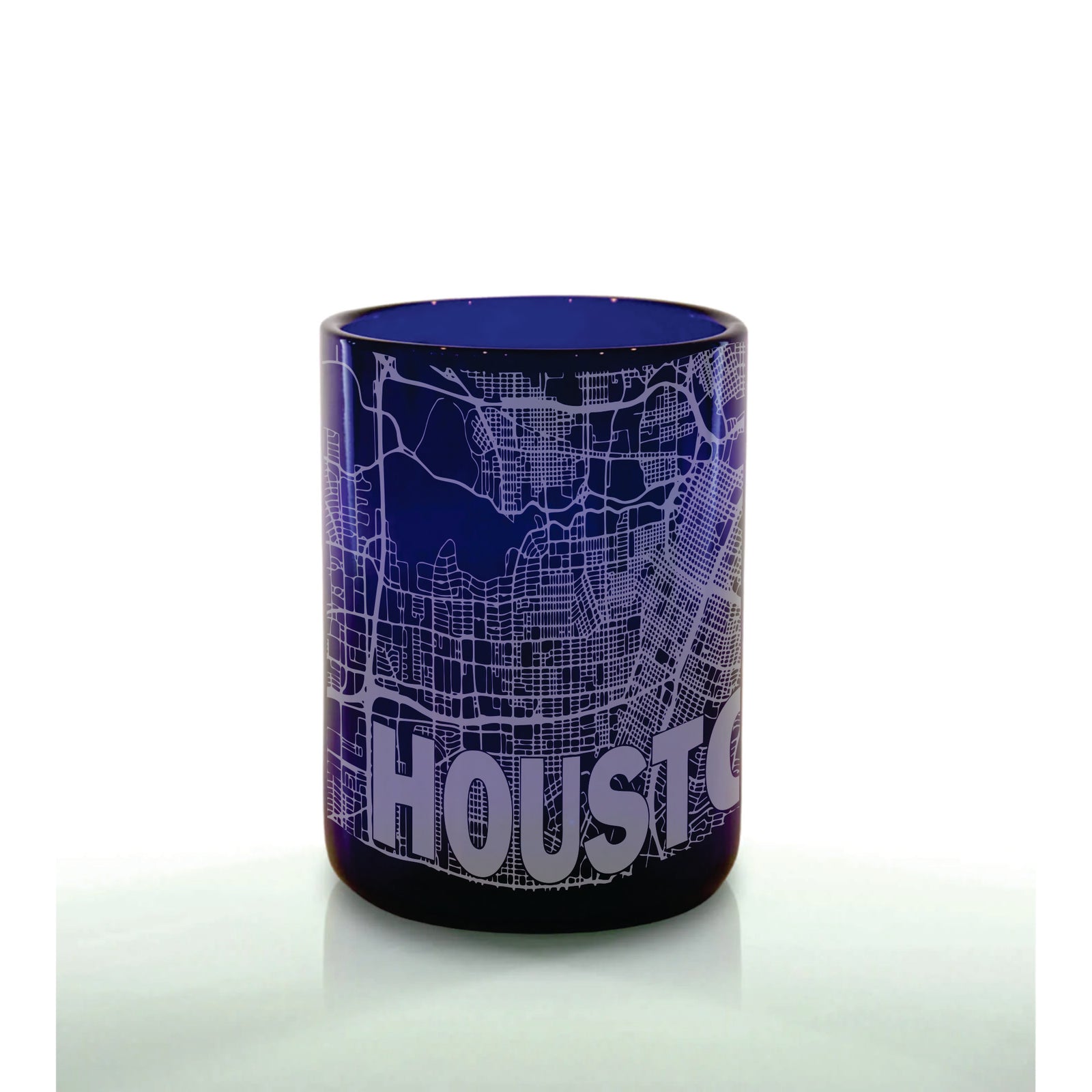 Houston Map 360 Wrap - 12oz Blue