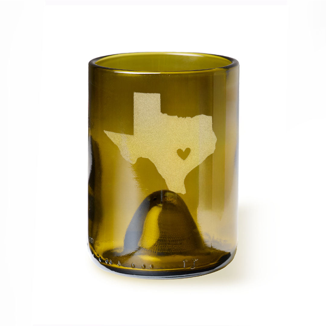 Shape of Texas with Heart