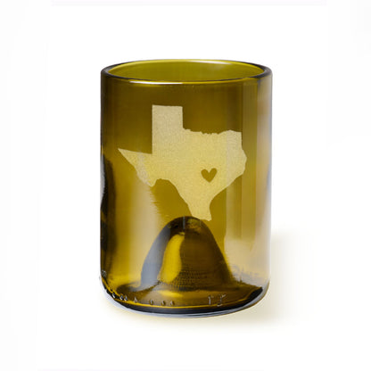Shape of Texas with Heart