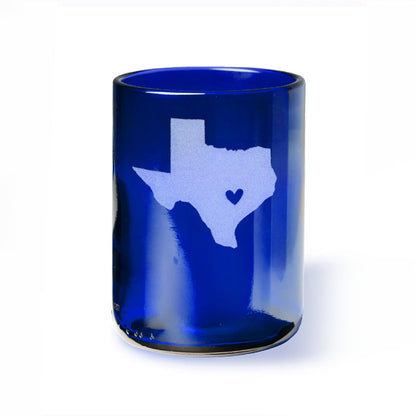 Shape of Texas with Heart