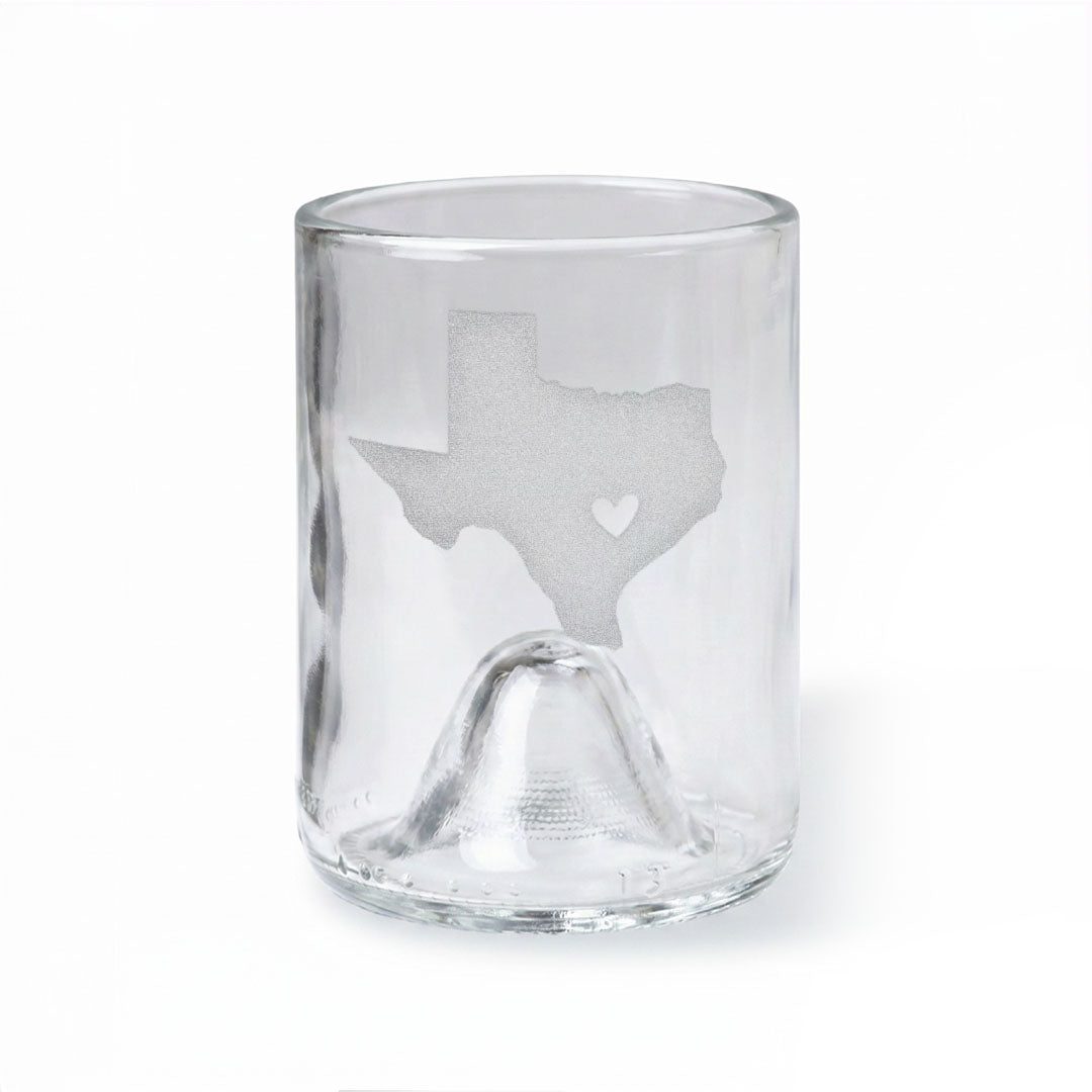 Shape of Texas with Heart