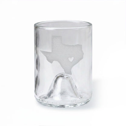 Shape of Texas with Heart