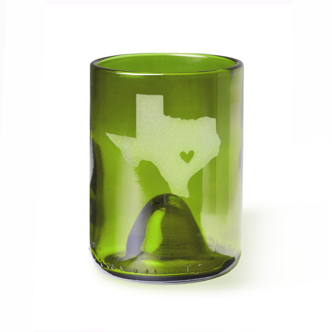 Shape of Texas with Heart