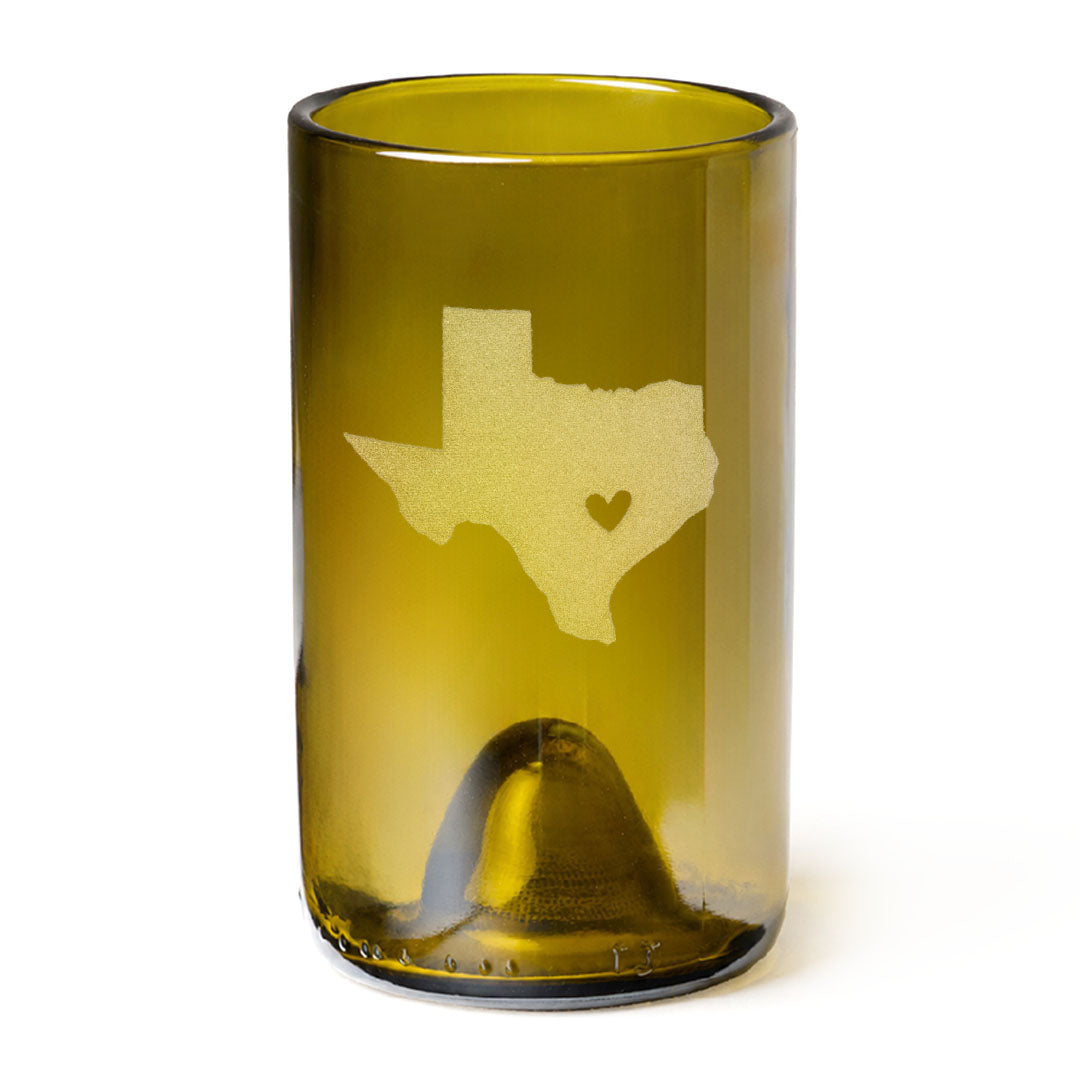 Shape of Texas with Heart
