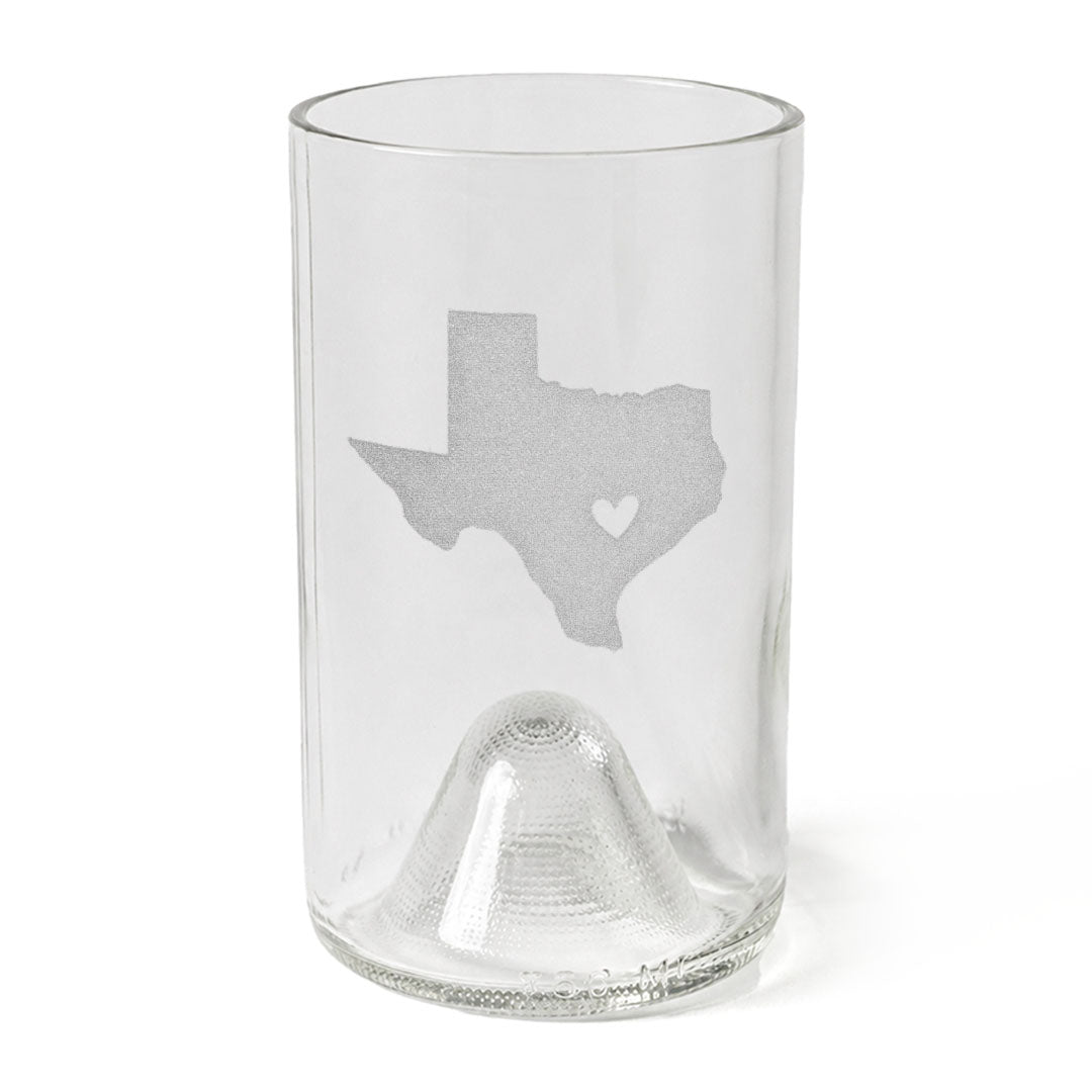 Shape of Texas with Heart