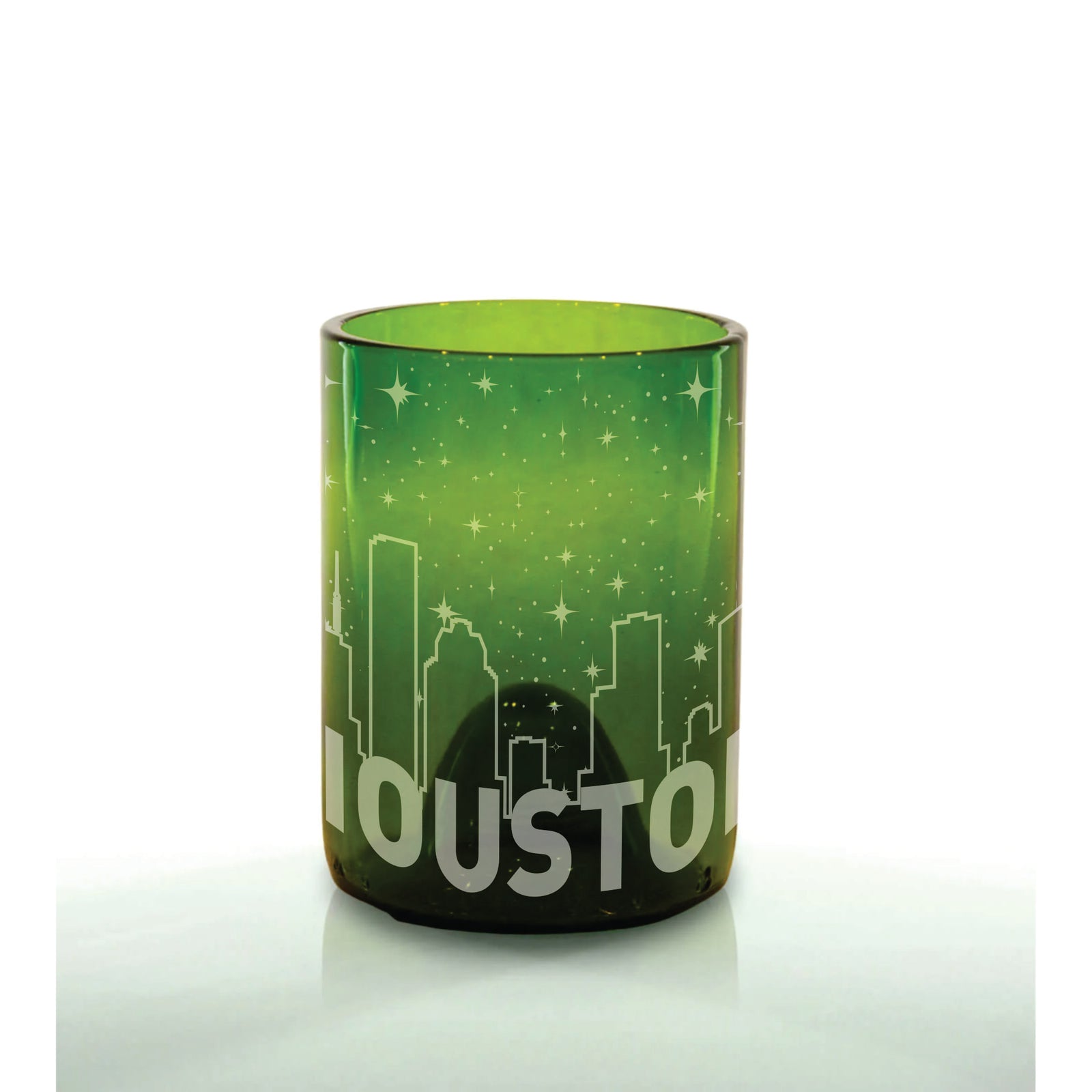 Houston Skyline 360 Wrap - 12oz Green