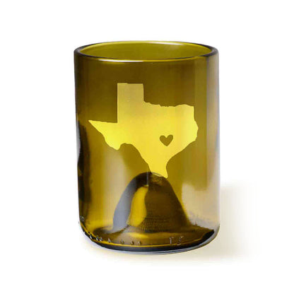 Shape of Texas with Heart