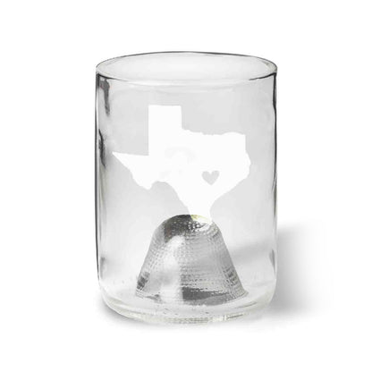Shape of Texas with Heart