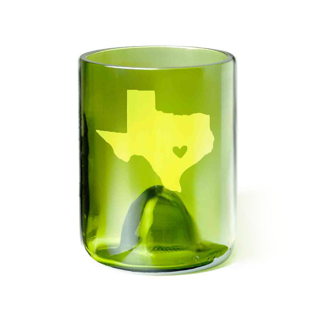 Shape of Texas with Heart