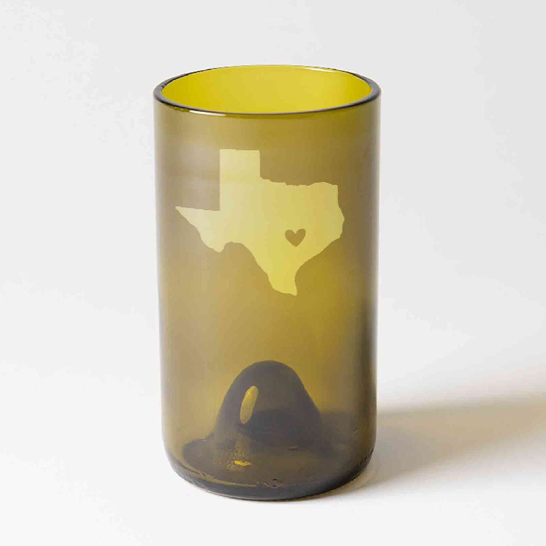 Shape of Texas with Heart