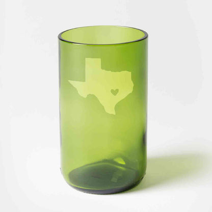 Shape of Texas with Heart
