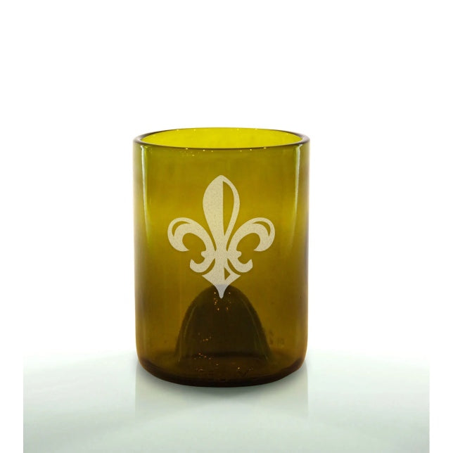 Fleur de Lis 12oz Amber