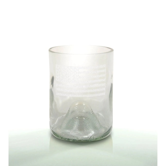 American Flag 12oz Clear