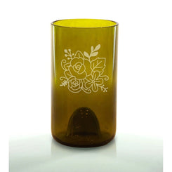 Floral 16oz Amber