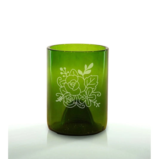 Floral 12oz Green