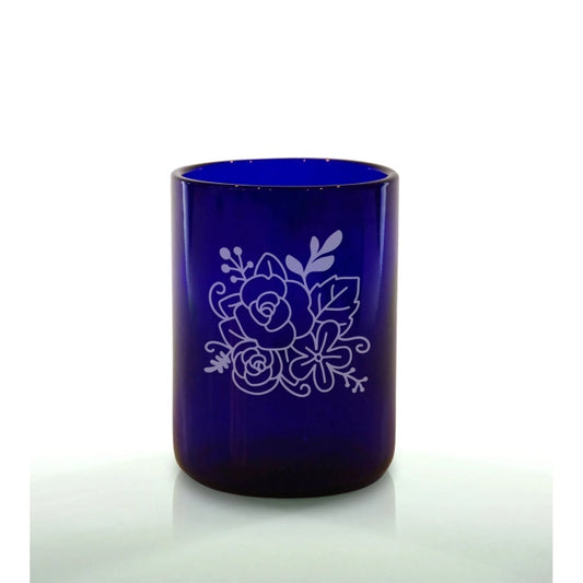 Floral 12oz Blue