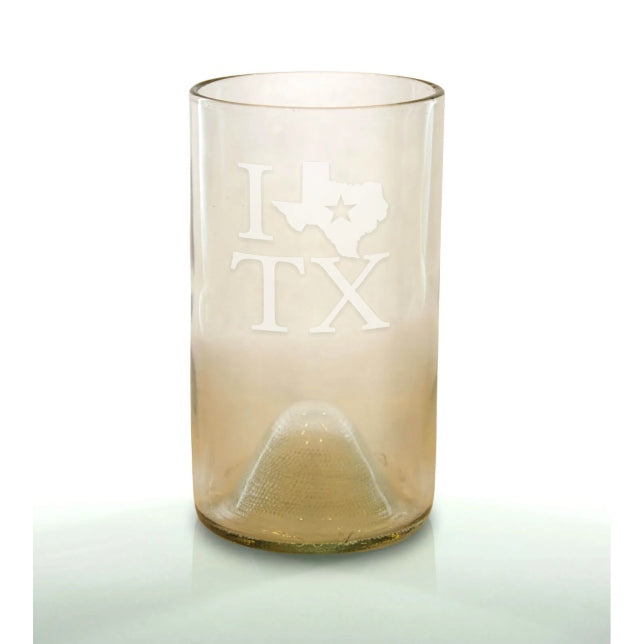 I Love Texas 16oz Clear