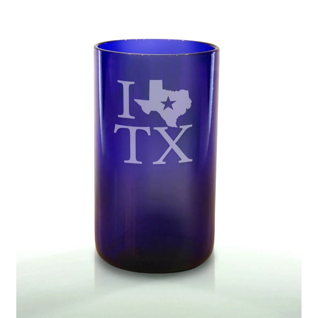 I Love Texas 16oz Blue