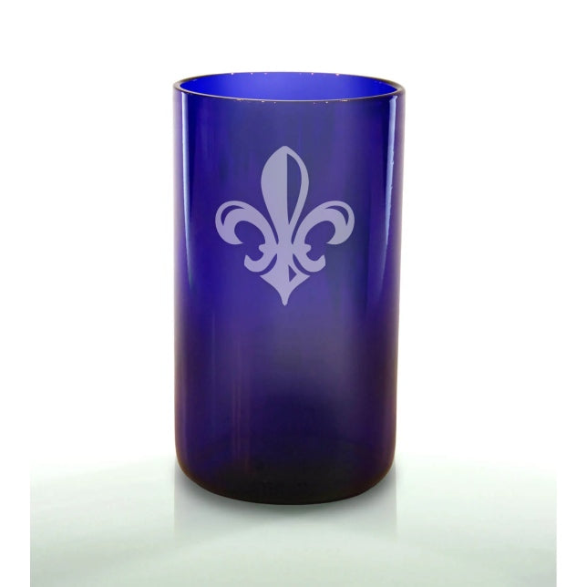 Fleur de Lis 16oz Blue