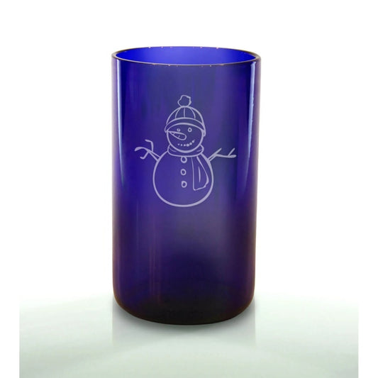 Snowman 16oz Blue
