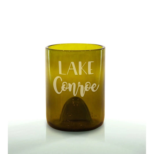 Lake Conroe Script 12oz Amber