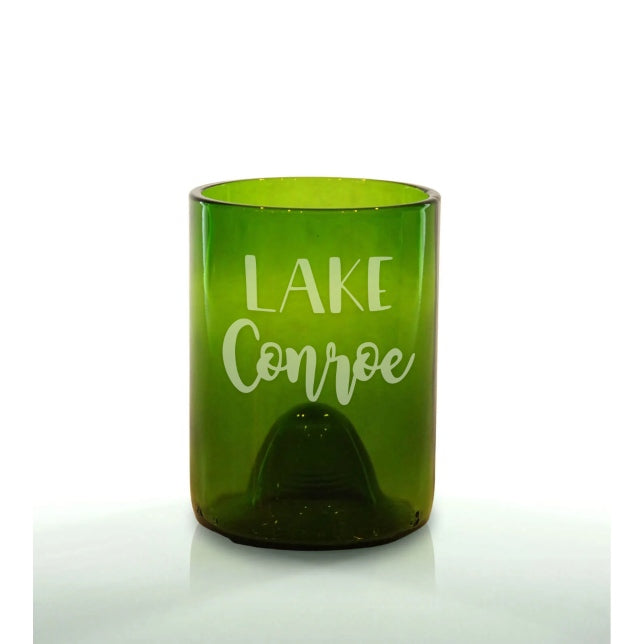 Lake Conroe Script 12oz Green