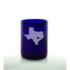 Shape of Texas with Heart 12oz Blue