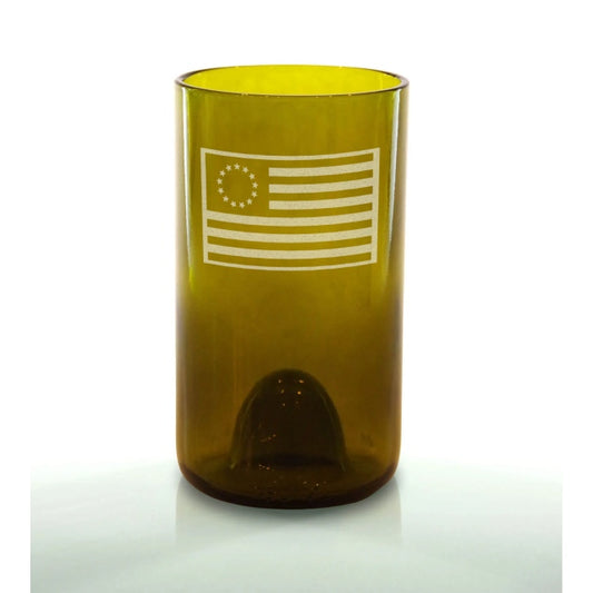 Betsy Ross Flag 16oz Amber
