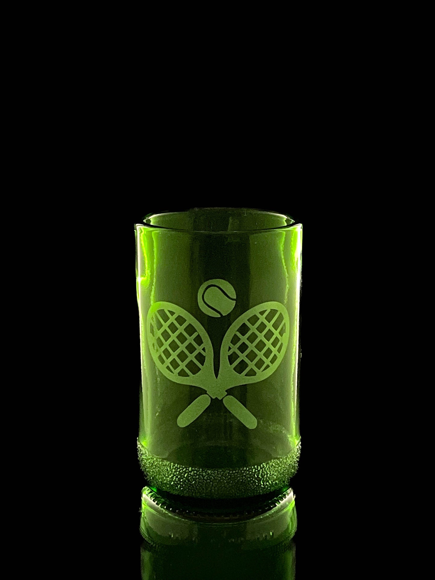 Tennis Wine Bottle Drinking Glasses - Set of 2